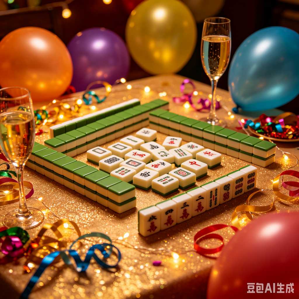 decorative mahjong tiles set