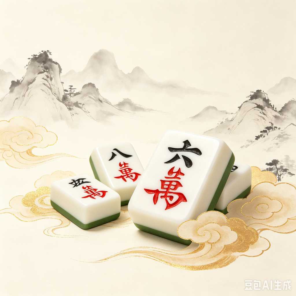 decorative mahjong tiles set